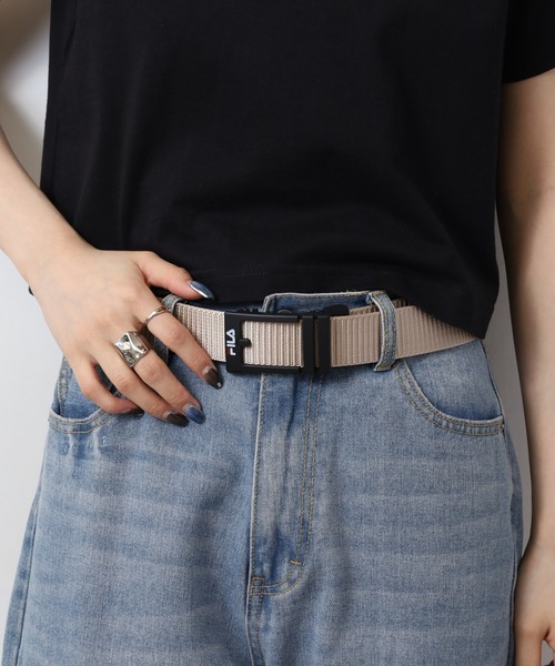 FILA(フィラ)の「FILA エアタフプラスベルト(ベルト・メンズ・ブラック/ネイビー/ベージュ/カーキ・FREE)」の17枚目の写真