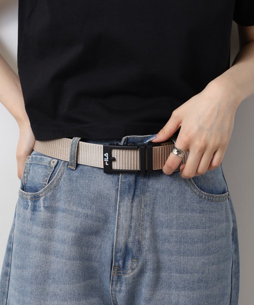 FILA(フィラ)の「FILA エアタフプラスベルト(ベルト・メンズ・ブラック/ネイビー/ベージュ/カーキ・FREE)」の18枚目の写真