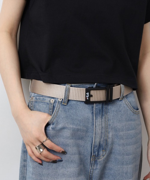 FILA(フィラ)の「FILA エアタフプラスベルト(ベルト・メンズ・ブラック/ネイビー/ベージュ/カーキ・FREE)」の19枚目の写真