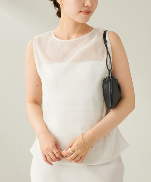 セール】COTTON SILK SHEER N/S ブラウス（シャツ/ブラウス
