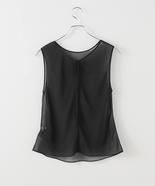 plage(プラージュ)の「COTTON SILK SHEER N/S ブラウス(シャツ/ブラウス・レディース・ブラック/アイボリー・FREE)」の18枚目の写真
