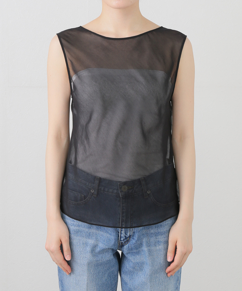 プラージュ Plage 2023AW SILK NYLON SHEER ブラウス プラージュ Plage 2023AW SILK NYLON SHEER ブラウス - メルカリ