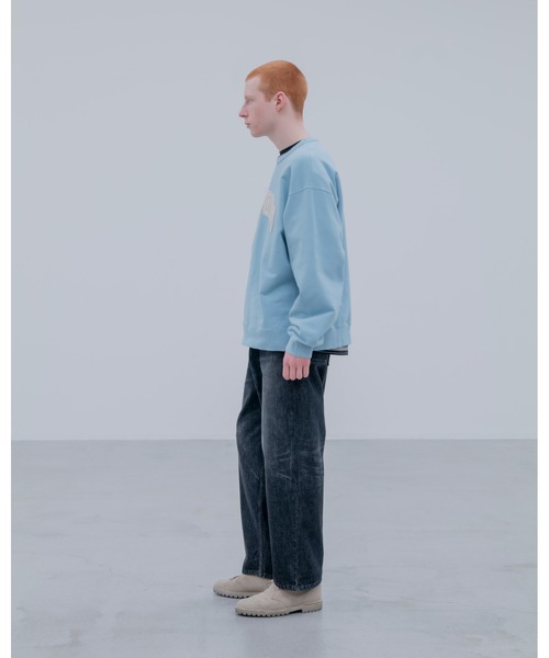 uniform experiment(ユニフォームエクスペリメント)の「CUT-OUT LOGO SWEATSHIRT(スウェット・メンズ・ブラック/ブラウン/ライトブルー・1/4/2/3)」の5枚目の写真