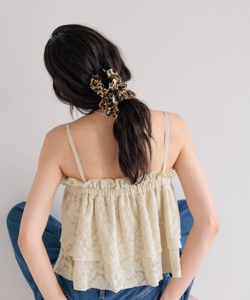 LOWRYS FARM（ローリーズファーム）の「レースジャガードビスチェ　498421（キャミソール・レディース・ブラック/アイボリー/オフホワイト・FREE）」の21枚目の写真