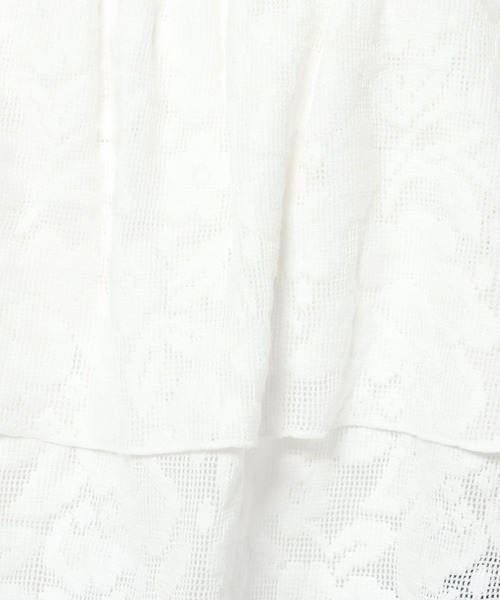 LOWRYS FARM（ローリーズファーム）の「レースジャガードビスチェ　498421（キャミソール・レディース・ブラック/アイボリー/オフホワイト・FREE）」の7枚目の写真