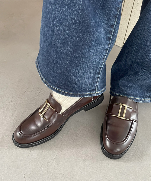 追加》レザーメタルモチーフローファー（ローファー）｜LE TALON