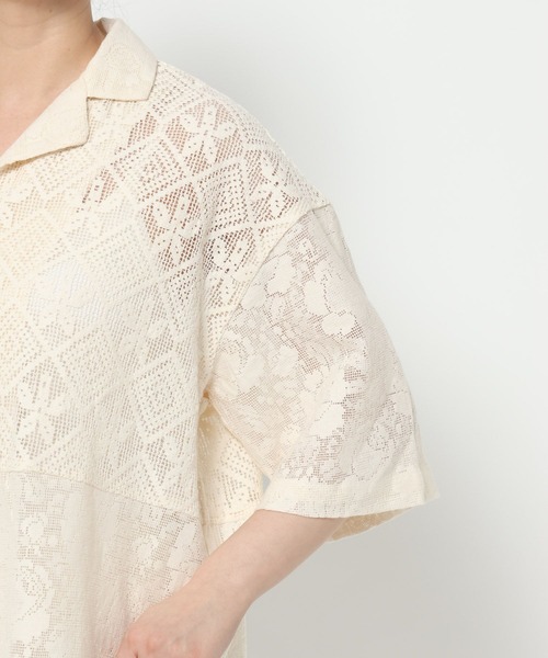 セール】パッチワークレースシャツ 327860（シャツ/ブラウス）｜LOWRYS