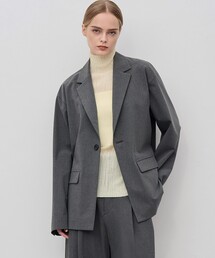 uncrave ジャケット ハンドウォッシャブル】ウォッシャブルウールライクツイル