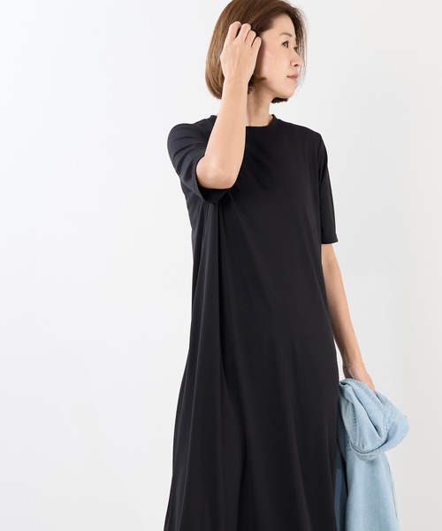 MICA&DEAL マイカアンドディール クルーネックフレアワンピース MICA&DEAL（マイカ＆ディール）の「クルーネックフレア