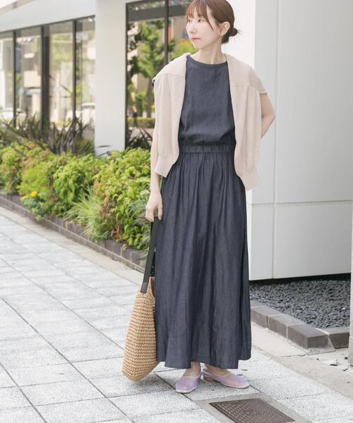 ITEMS URBANRESEARCH(アイテムズ アーバンリサーチ)の「レーヨンデニムワンピース(ワンピース・レディース・ワンウォッシュ/ブルー・FREE)」の12枚目の写真