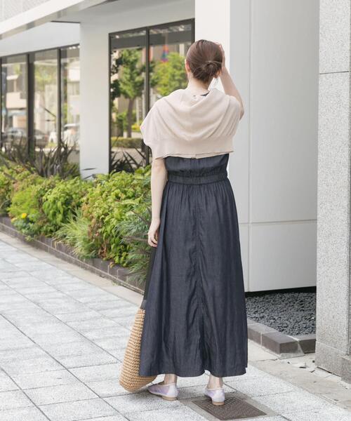 ITEMS URBANRESEARCH(アイテムズ アーバンリサーチ)の「レーヨンデニムワンピース(ワンピース・レディース・ワンウォッシュ/ブルー・FREE)」の9枚目の写真