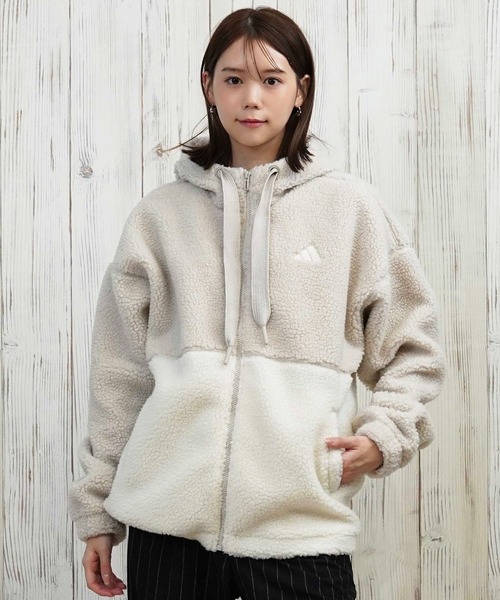 モコモコ adidas】もこもこ ZIPパーカージャケット | VOLCAN&APHRODITE