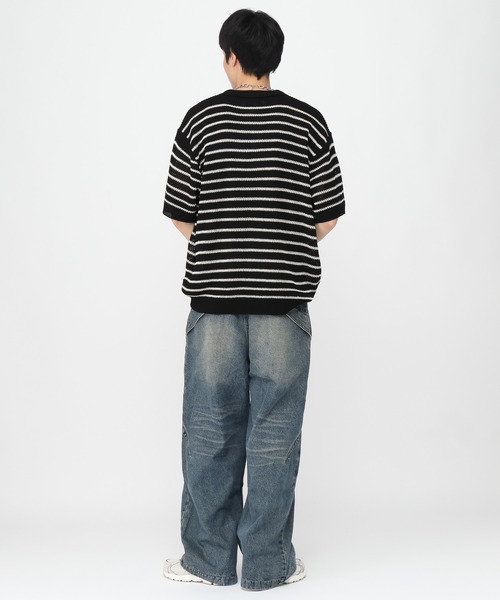 3.3 Field Trip （3.3フィールドトリップ）の「3.3 Field Trip／ウォッシュワイドデニム（デニムパンツ・メンズ・ブルー・MEDIUM/LARGE）」の6枚目の写真