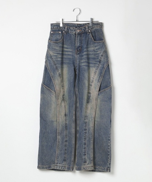 3.3 Field Trip （3.3フィールドトリップ）の「3.3 Field Trip／ウォッシュワイドデニム（デニムパンツ・メンズ・ブルー・MEDIUM/LARGE）」の9枚目の写真