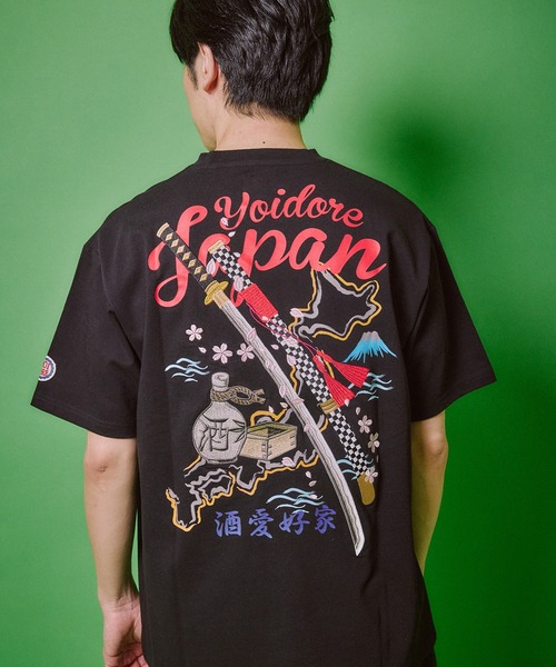 セール】【YOIDORE/酔いどれ】酒と刀 半袖Tシャツ（Tシャツ/カットソー