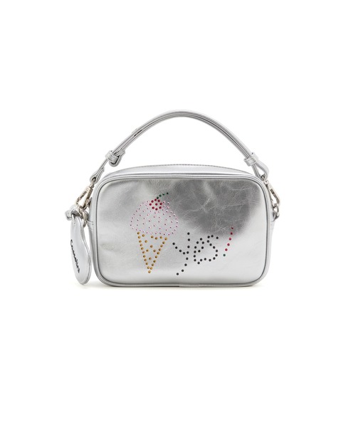 Casselini（キャセリーニ）の「Casselini(キャセリーニ)HOTFIX miniBAG（ショルダーバッグ・レディース・シルバー/ピンク/ブラック・FREE）」の4枚目の写真