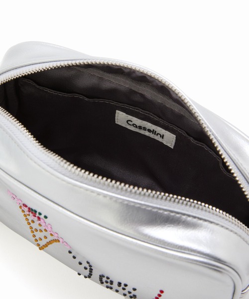 Casselini（キャセリーニ）の「Casselini(キャセリーニ)HOTFIX miniBAG（ショルダーバッグ・レディース・シルバー/ピンク/ブラック・FREE）」の5枚目の写真
