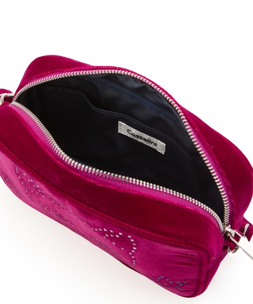 Casselini（キャセリーニ）の「Casselini(キャセリーニ)HOTFIX miniBAG（ショルダーバッグ・レディース・シルバー/ピンク/ブラック・FREE）」の7枚目の写真