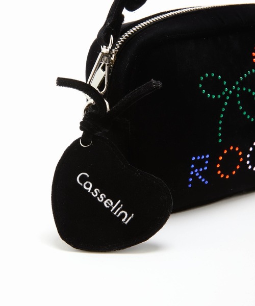 Casselini（キャセリーニ）の「Casselini(キャセリーニ)HOTFIX miniBAG（ショルダーバッグ・レディース・シルバー/ピンク/ブラック・FREE）」の12枚目の写真