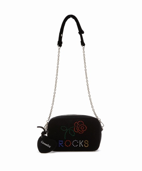 Casselini（キャセリーニ）の「Casselini(キャセリーニ)HOTFIX miniBAG（ショルダーバッグ・レディース・シルバー/ピンク/ブラック・FREE）」の11枚目の写真