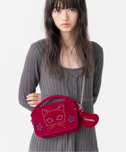 Casselini（キャセリーニ）の「Casselini(キャセリーニ)HOTFIX miniBAG（ショルダーバッグ・レディース・シルバー/ピンク/ブラック・FREE）」の20枚目の写真