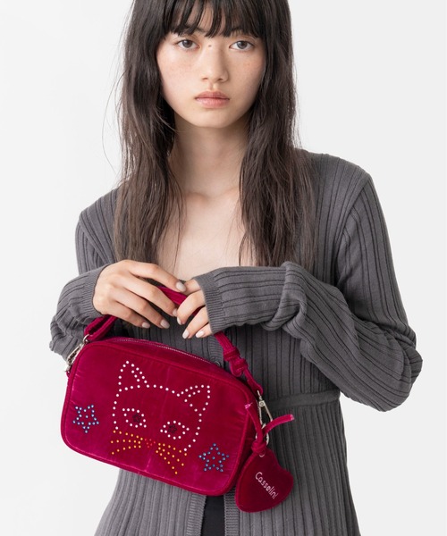 Casselini（キャセリーニ）の「Casselini(キャセリーニ)HOTFIX miniBAG（ショルダーバッグ・レディース・シルバー/ピンク/ブラック・FREE）」の21枚目の写真