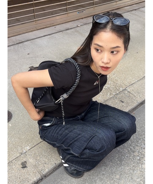 トップス RHINESTONE MOUSSY POJ MOUSSY | RHINESTONE MOUSSY プルオーバー (スウェット