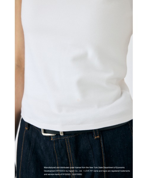 MOUSSY(マウジー)の「I LOVE NY RHINESTONE Tシャツ(Tシャツ/カットソー・レディース・ホワイト/ブラック・FREE)」の19枚目の写真