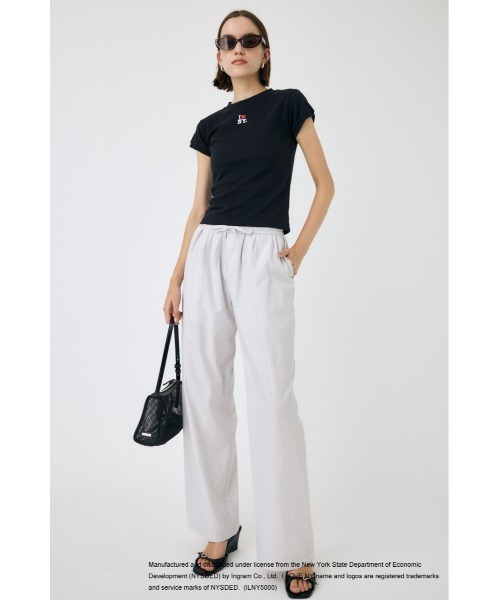 MOUSSY(マウジー)の「I LOVE NY RHINESTONE Tシャツ(Tシャツ/カットソー・レディース・ホワイト/ブラック・FREE)」の17枚目の写真