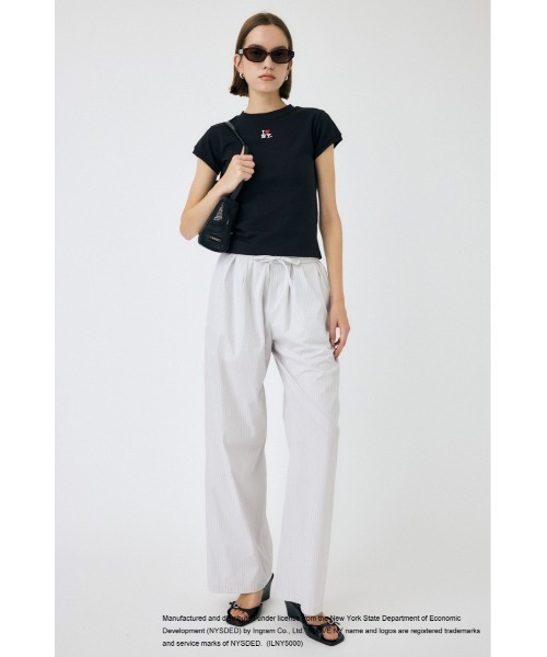 MOUSSY(マウジー)の「I LOVE NY RHINESTONE Tシャツ(Tシャツ/カットソー・レディース・ホワイト/ブラック・FREE)」の16枚目の写真