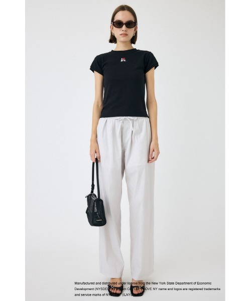 MOUSSY(マウジー)の「I LOVE NY RHINESTONE Tシャツ(Tシャツ/カットソー・レディース・ホワイト/ブラック・FREE)」の15枚目の写真