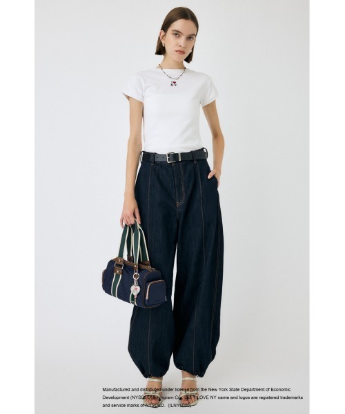 MOUSSY(マウジー)の「I LOVE NY RHINESTONE Tシャツ(Tシャツ/カットソー・レディース・ホワイト/ブラック・FREE)」の11枚目の写真