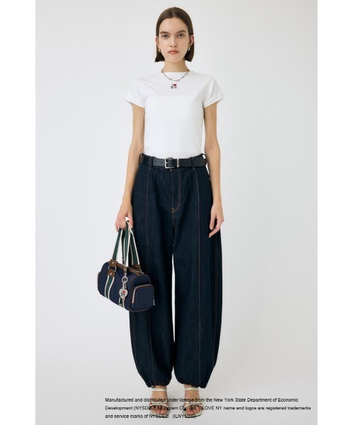 MOUSSY(マウジー)の「I LOVE NY RHINESTONE Tシャツ(Tシャツ/カットソー・レディース・ホワイト/ブラック・FREE)」の10枚目の写真