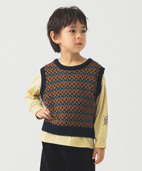 美品yuumi ARIAユウミアリア一点のみ！ビームス購入リメイクニットベスト Ray BEAMS】YOUさんとコラボ！別注ニットが着映え力満点 | CLASSY