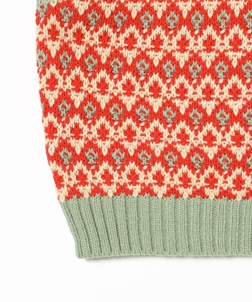 B:MING by BEAMS（ビーミングバイビームス）の「柄編みニット ベスト 2025FW（90～140cm）（ベスト・キッズ・レッド/ネイビー・L(130-140)/M(110-120)/S(90-100)）」の15枚目の写真