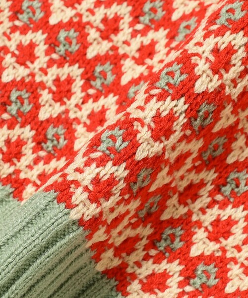 B:MING by BEAMS（ビーミングバイビームス）の「柄編みニット ベスト 2025FW（90～140cm）（ベスト・キッズ・レッド/ネイビー・L(130-140)/M(110-120)/S(90-100)）」の17枚目の写真