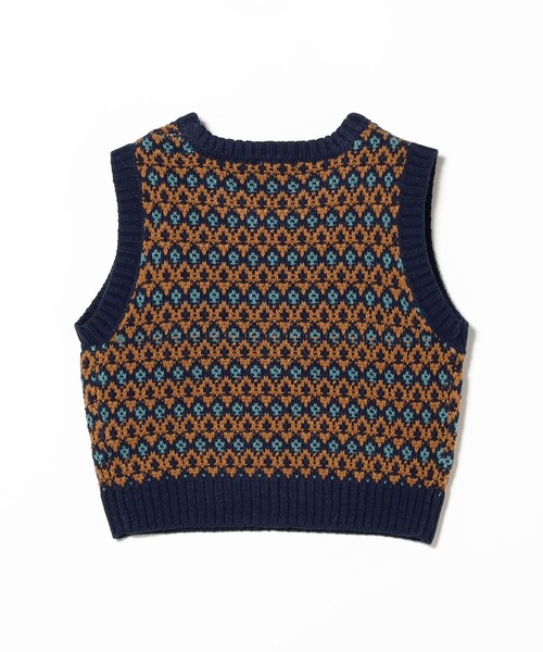 B:MING by BEAMS（ビーミングバイビームス）の「柄編みニット ベスト