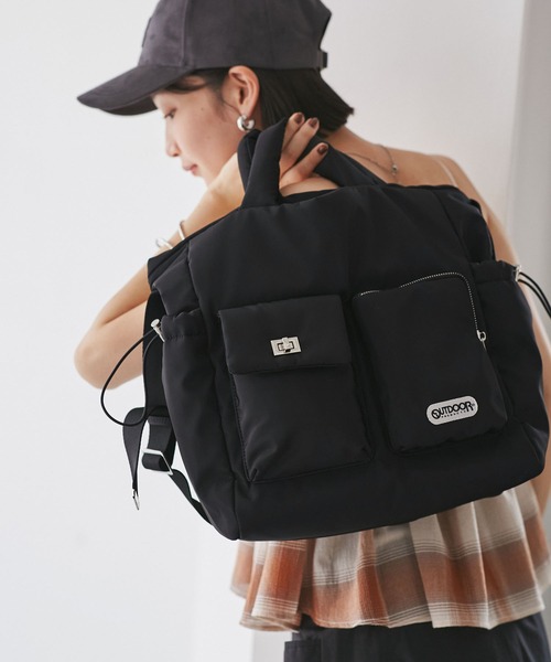 【OUTDOOR PRODUCTS】VIS別注6ポケット2WAYトートバッグ VIS｜【OUTDOOR PRODUCTS】VIS別注6ポケット2WAYトートバッグ