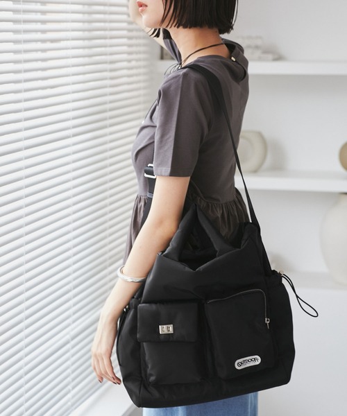 OUTDOOR PRODUCTS（アウトドアプロダクツ）の「【OUTDOOR PRODUCTS】VIS別注6ポケット2WAYトートバッグ（トートバッグ・レディース・ピンク系その他2/ブラック/ブラウン系その他3・FREE）」の12枚目の写真