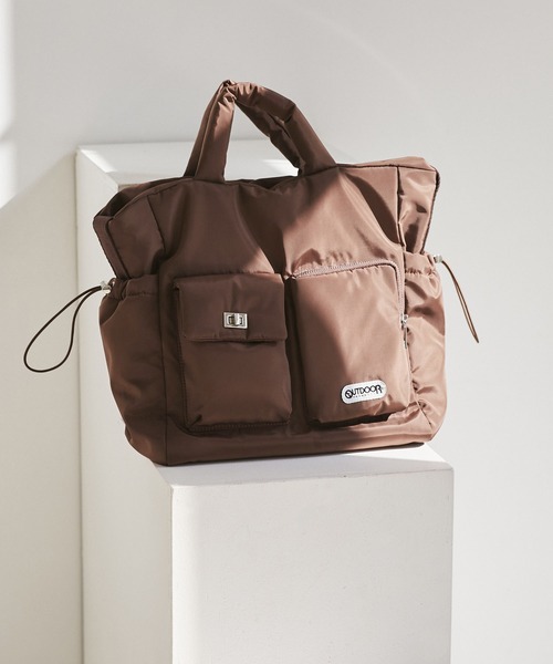 OUTDOOR PRODUCTS（アウトドアプロダクツ）の「【OUTDOOR PRODUCTS】VIS別注6ポケット2WAYトートバッグ（トートバッグ・レディース・ピンク系その他2/ブラック/ブラウン系その他3・FREE）」の15枚目の写真