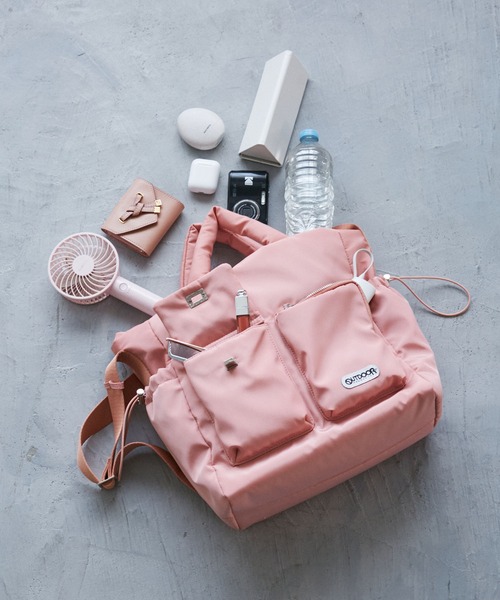 OUTDOOR PRODUCTS（アウトドアプロダクツ）の「【OUTDOOR PRODUCTS】VIS別注6ポケット2WAYトートバッグ（トートバッグ・レディース・ピンク系その他2/ブラック/ブラウン系その他3・FREE）」の6枚目の写真