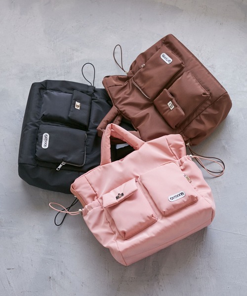 OUTDOOR PRODUCTS（アウトドアプロダクツ）の「【OUTDOOR PRODUCTS】VIS別注6ポケット2WAYトートバッグ（トートバッグ・レディース・ピンク系その他2/ブラック/ブラウン系その他3・FREE）」の5枚目の写真