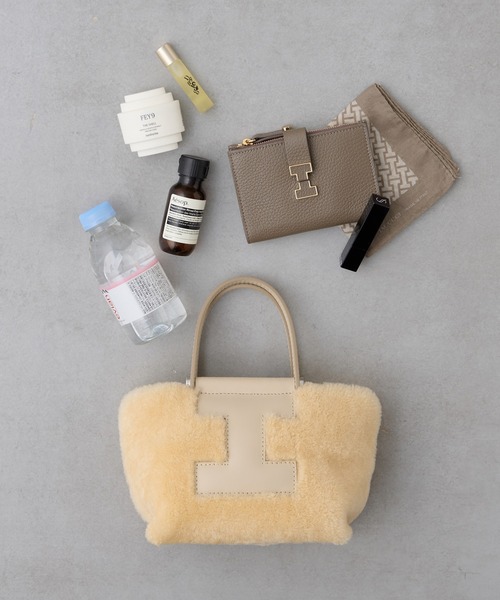 IACUCCI（イアクッチ）の「ソルベット XS MONTONE/RUGA（ショルダーバッグ・レディース・ブラウン/サックスブルー/アイボリー・FREE）」の5枚目の写真