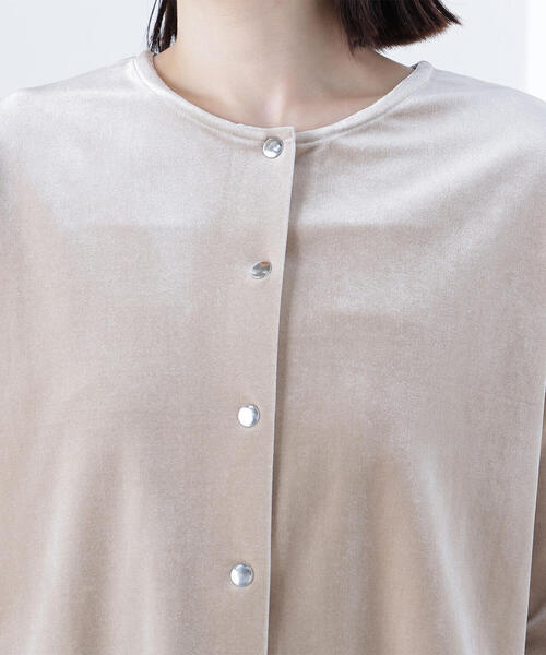 NATURAL BEAUTY BASIC(ナチュラルビューティーベーシック)の「◇ベロアカーデ&キャミワンピース(ワンピース・レディース・ダークブラウン/ベージュ・P/S/MEDIUM)」の12枚目の写真