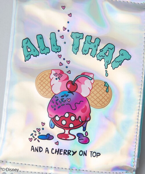 coen（コーエン）の「【MICKEY(ミッキー) / 別注】 スナックポーチ（ポーチ・レディース・シルバー/コバルトブルー・FREE）」の4枚目の写真