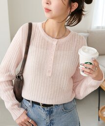 SATUR モヘア プルオーバー ピンク ニット 即購入⭕ SATUR モヘア プルオーバー ピンク ニット 即購入⭕