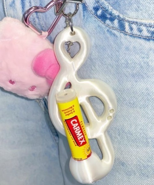 EVERYTHINGS（エブリシングス）の「【EVERYTHINGS】HEAVENLY(TREBALM) / 【エブリシングス】ホワイトスターリーミュージックモチーフリップケースキーリング（キーホルダー・レディース・ホワイト・ONE SIZE）」の8枚目の写真