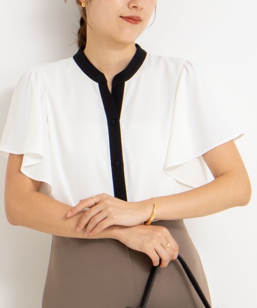 NOLLEY'S Sophi（ノーリーズソフィ）の「ラッフルスリーブブラウス