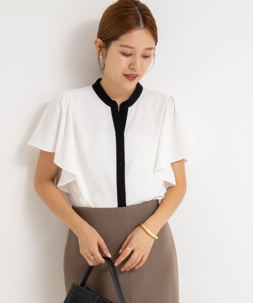 新品★NOLLEY'S sophi ノーリーズ ブロードラッフルシャツブラウス NOLLEY'S｜シアーラッフルブラウス | Rakuten Fashion(楽天
