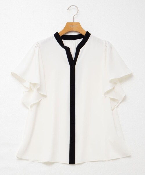 新品★NOLLEY'S sophi ノーリーズ ブロードラッフルシャツブラウス NOLLEY'S｜シアーラッフルブラウス | Rakuten Fashion(楽天